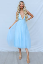 Juliette Midi Dress - Baby Blue