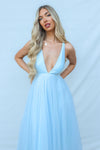 Juliette Midi Dress - Baby Blue
