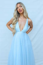 Juliette Midi Dress - Baby Blue