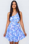 Kali Mini Dress - Blue Floral