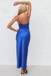 Kiki Satin Formal Dress - Cobalt/Navy