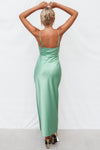 Kiki Satin Formal Dress - Sage