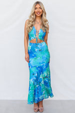 Kyala Maxi Dress - Blue Multi