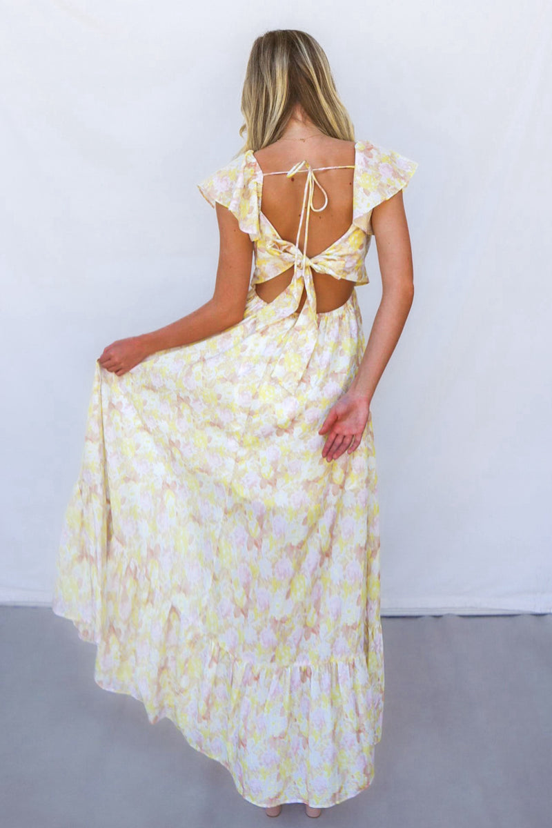 Lawson Maxi Dress - Yellow Floral