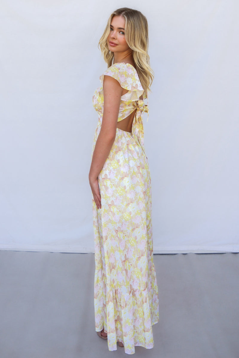 Lawson Maxi Dress - Yellow Floral