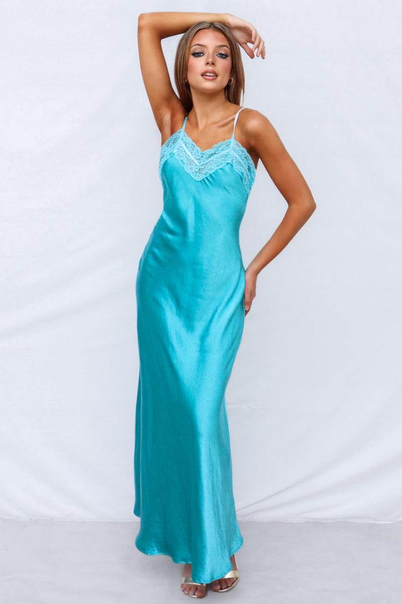 Lene Maxi Dress - Aqua