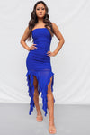 Lucid Midi Dress - Cobalt Blue