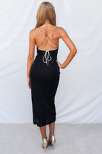 Marzia Maxi Dress - Black Shimmer