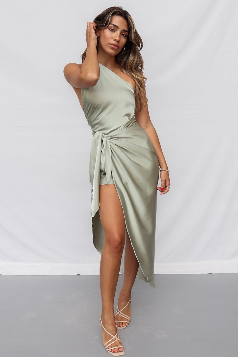 Maxine Midi Dress - Sage