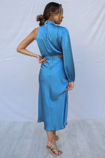 Melanie Midi Dress - Steel Blue