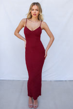 Merlot Maxi Dress - Wine