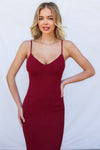 Merlot Maxi Dress - Wine