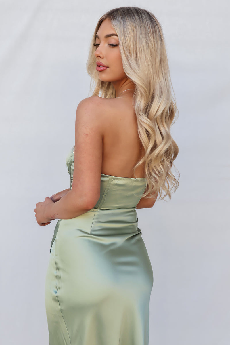 Milos Maxi Dress - Green/Sage