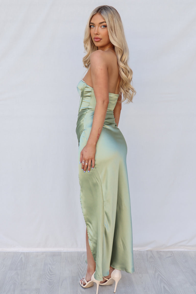 Milos Maxi Dress - Green/Sage