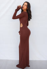 Mina Maxi Dress - Coffee