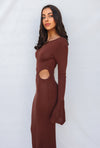 Mina Maxi Dress - Coffee