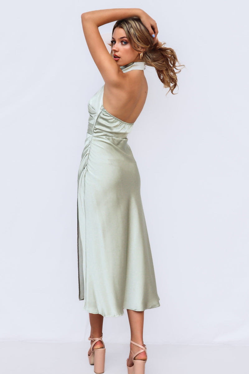 Mindy Midi Dress - Sage