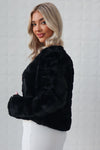 Misty Faux Fur Jacket - Black