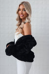 Misty Faux Fur Jacket - Black