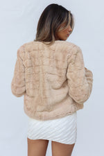 Misty Faux Fur Jacket - Cream