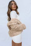 Misty Faux Fur Jacket - Cream