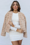 Misty Faux Fur Jacket - Cream