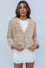 Misty Faux Fur Jacket - Cream