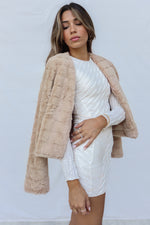 Misty Faux Fur Jacket - Cream