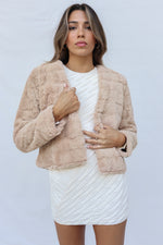 Misty Faux Fur Jacket - Cream