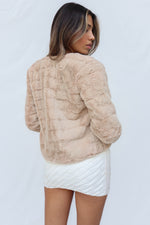 Misty Faux Fur Jacket - Cream