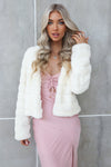 Misty Faux Fur Jacket - White