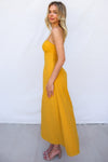 Mona Midi Dress - Yellow