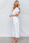 Monni Maxi Dress - Blue Floral