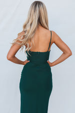 Monte Midi Dress - Forest Green