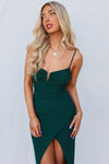 Monte Midi Dress - Forest Green