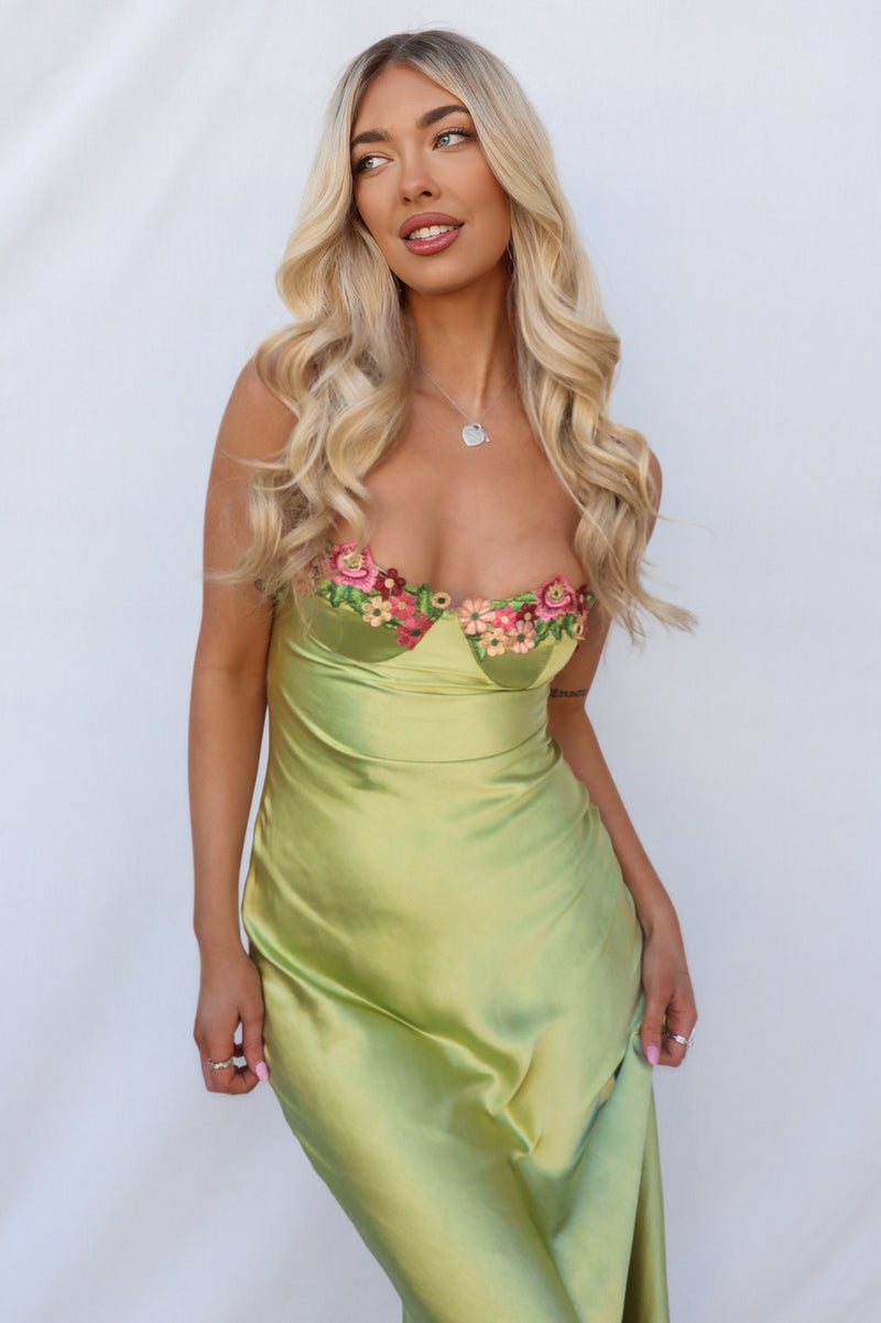 Myrtle Maxi Dress - Lime