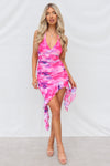 Naya Mini Dress - Pink Print