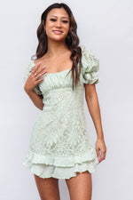 Nora Mini Dress - Mint