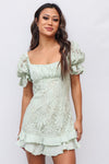 Nora Mini Dress - Mint