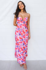 Nova Maxi Dress - Pink Floral