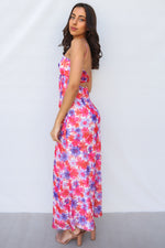 Nova Maxi Dress - Pink Floral