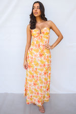 Nova Maxi Dress - Yellow Floral