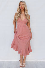 Nyra Midi Dress - Rose