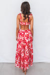 Pedro Maxi Dress - Red Floral