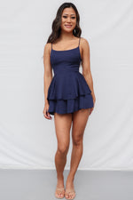 Petal Playsuit - Navy