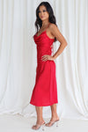 Presley Midi Dress - Red