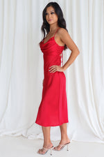 Presley Midi Dress - Red