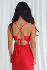 Presley Midi Dress - Red