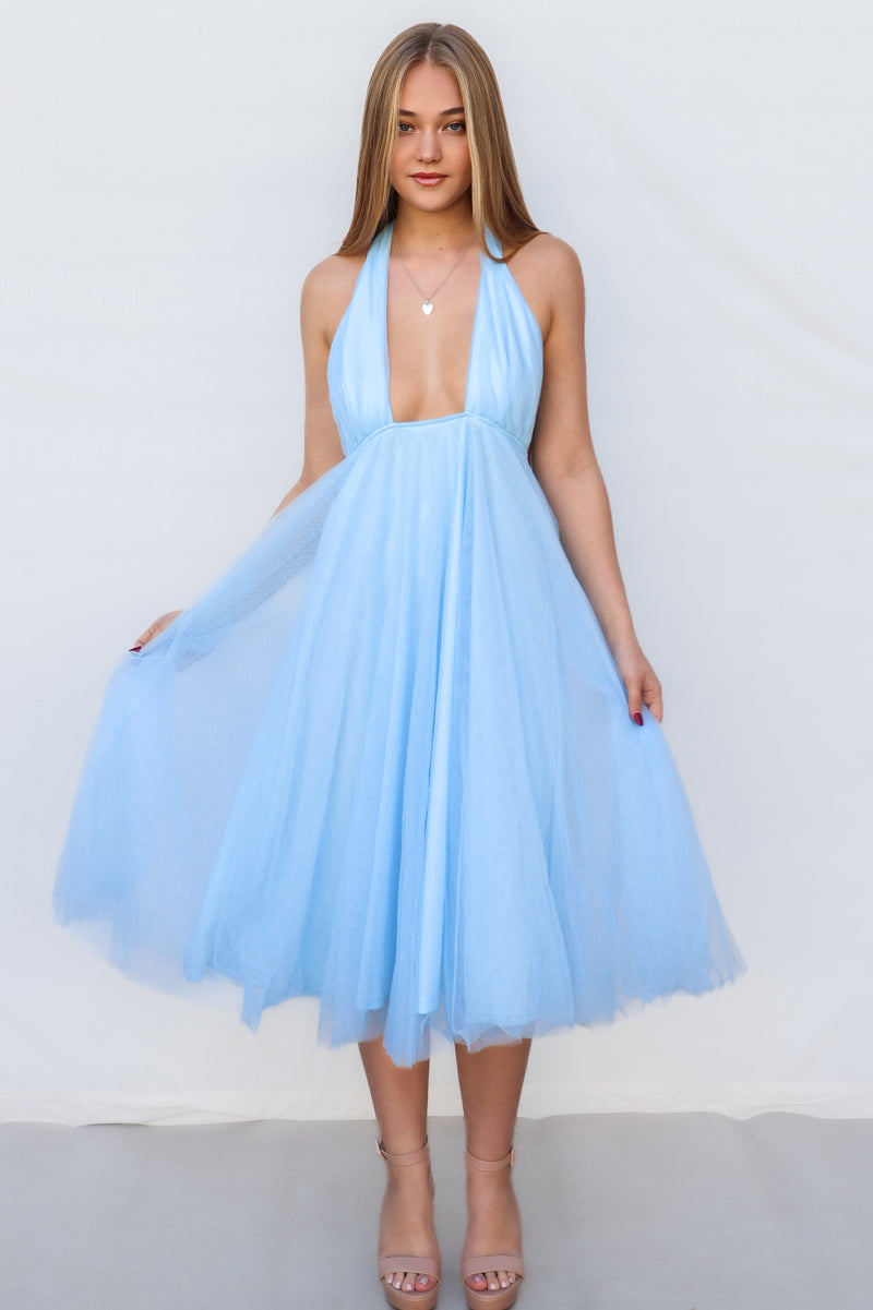 Rapunzel Tulle Dress - Baby Blue