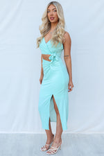 Ravello Midi Dress - Mint/Green